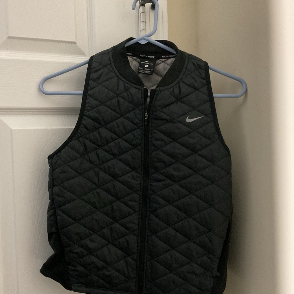 Nike Black Quilted Running Vest